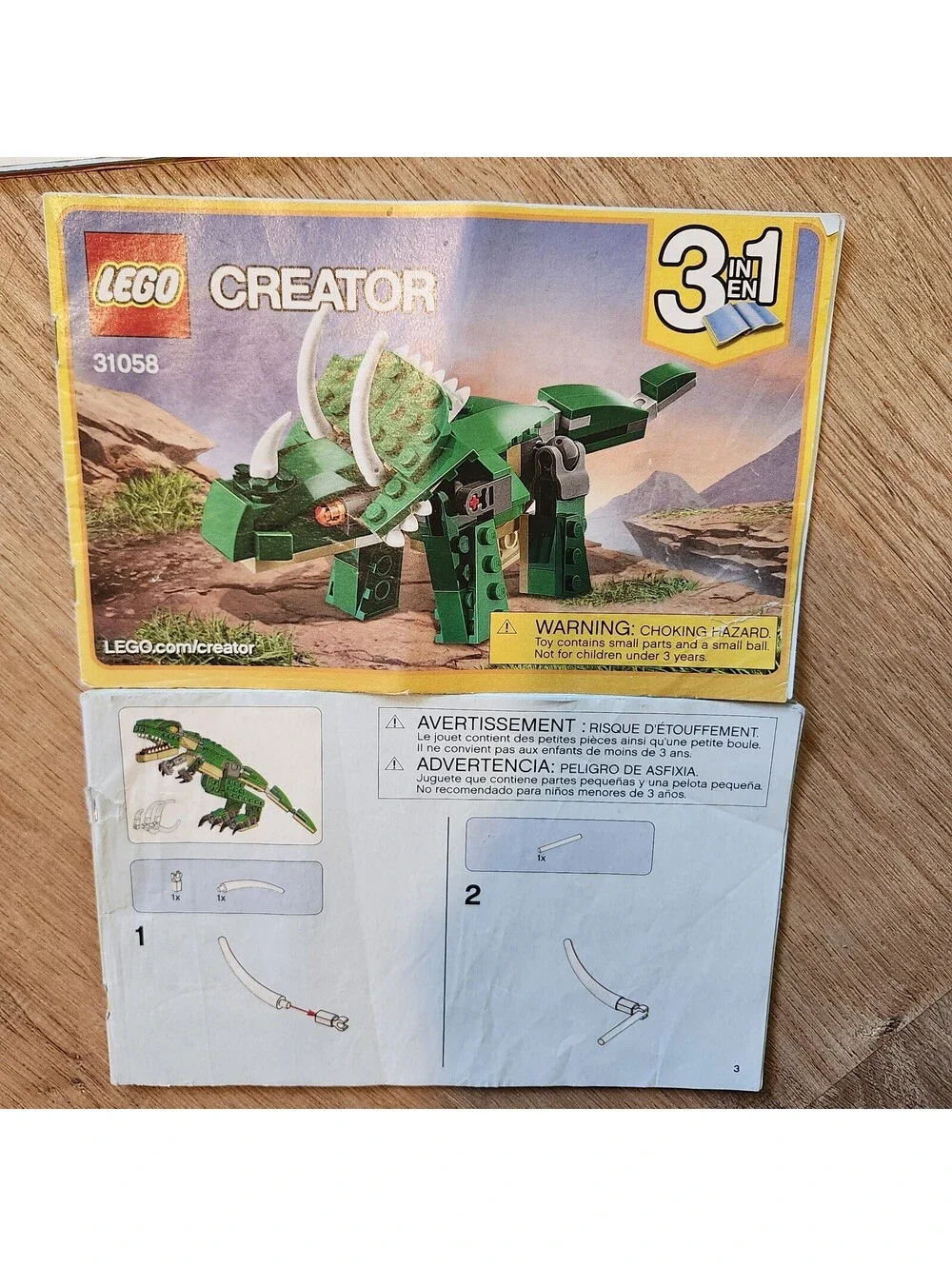 Lego Creator Manual Booklets Only 31076 Plane 31058 Dinosaur 31137 Dogs Lot of 8